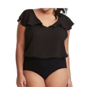Torrid black flutter sleeve body suit BLACK SIZE 4X